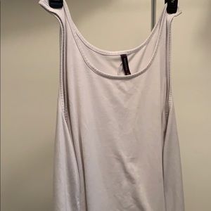 White sleeveless blouse